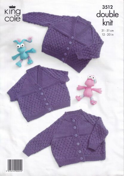 KING COLE 3512 KNITTING PATTERN - Image 2