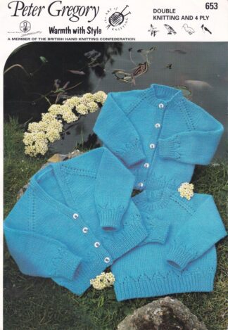 PETER GREGORY 653 KNITTING PATTERN