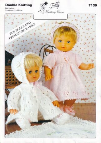 TEDDY 7139 DOLL KNITTING PATTERN