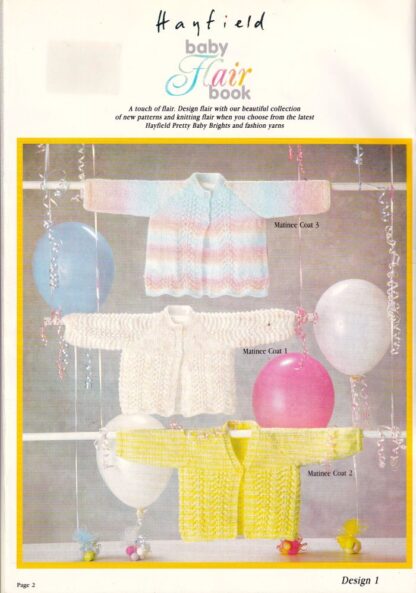 HAYFIELD BABY FLAIR KNITTING BOOK - Image 2