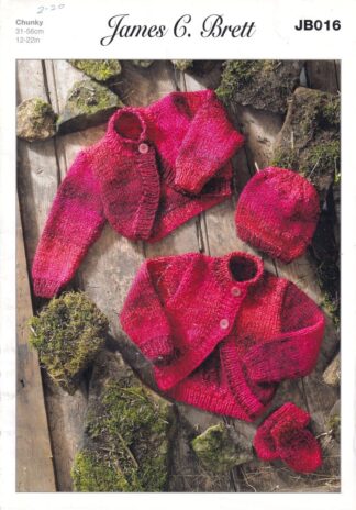 JAMES C. BRETT JB016 KNITTING PATTERN