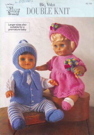 KING COLE 760 DOLL KNITTING PATTERN
