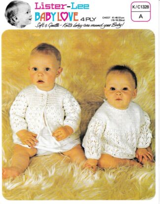 LISTER-LEE 1328 VINTAGE KNITTING/CROCHET PATTERN