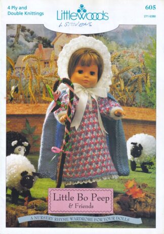 LITTLEWOODS LITTLE BO-PEEP & FRIENDS DOLL/TOY KNITTING BOOK
