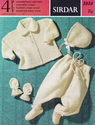 SIRDAR 3034 KNITTING PATTERN