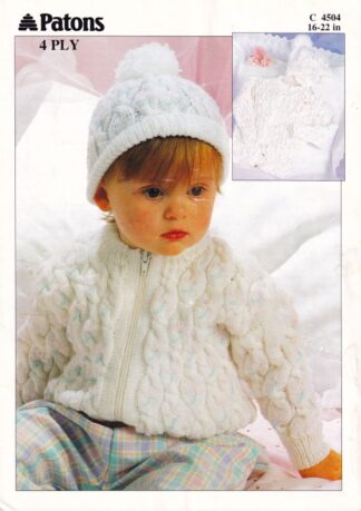 PATONS 4504 KNITTING PATTERN