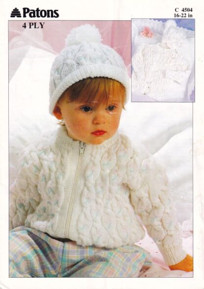 PATONS 4504 KNITTING PATTERN