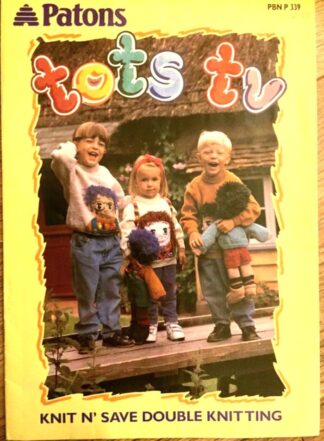 PATONS TOTS TV VINTAGE KNITTING BOOKLET