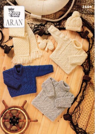 KING COLE 2609 KNITTING PATTERN