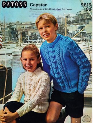 PATONS 9815 VINTAGE KNITTING PATTERN