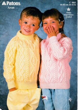 PATONS 4061 KNITTING PATTERN