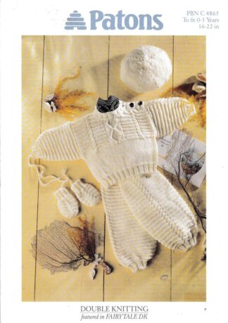 PATONS 4865 KNITTING PATTERN
