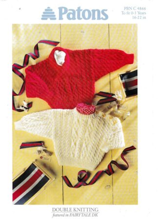 PATONS 4866 KNITTING PATTERN