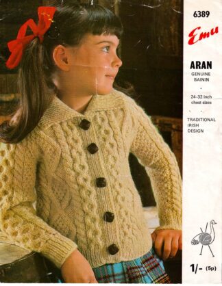 EMU 6389 VINTAGE KNITTING PATTERN