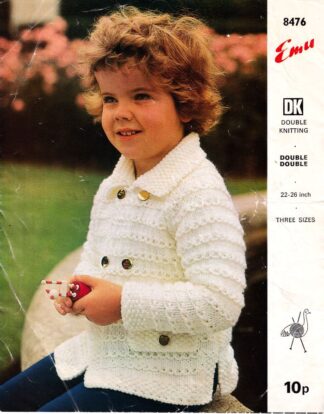 EMU 8476 VINTAGE KNITTING PATTERN