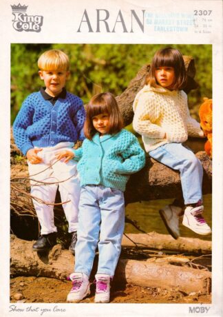 KING COLE 2307 VINTAGE KNITTING PATTERN