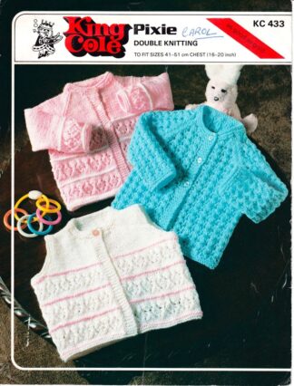 KING COLE 433 VINTAGE KNITTING PATTERN