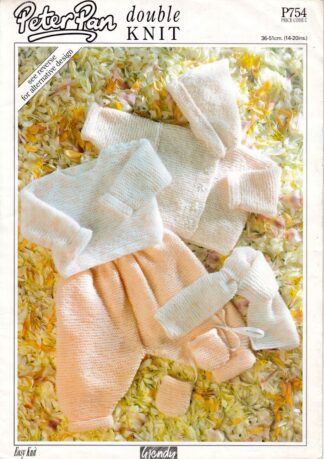 PETER PAN P754 KNITTING PATTERN * easy knit!*