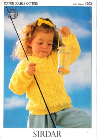 SIRDAR 4703 KNITTING PATTERN