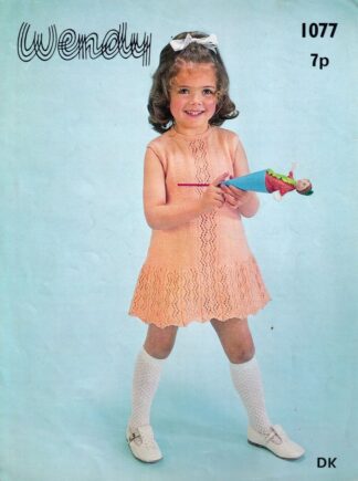 WENDY 1077 VINTAGE KNITTING PATTERN