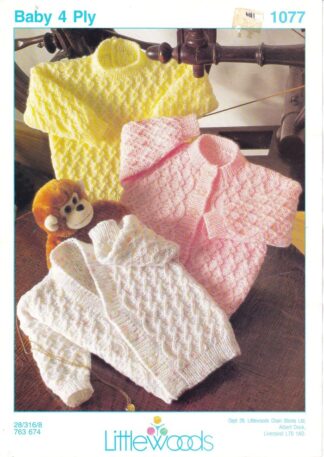 LITTLEWOODS 1077 KNITTING PATTERN