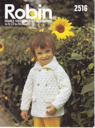 ROBIN 2516 VINTAGE KNITTING PATTERN