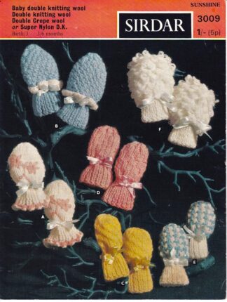 SIRDAR 3009 VINTAGE KNITTING PATTERN