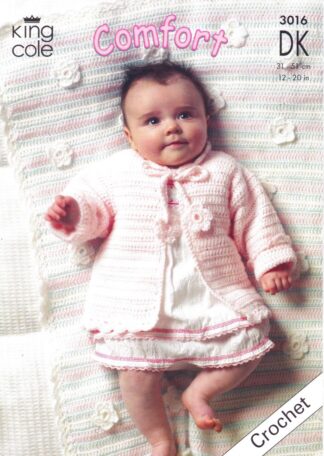 KING COLE 3016 CROCHET PATTERN
