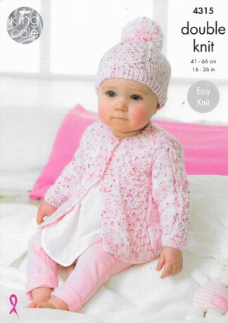 KING COLE 4315 KNITTING PATTERN