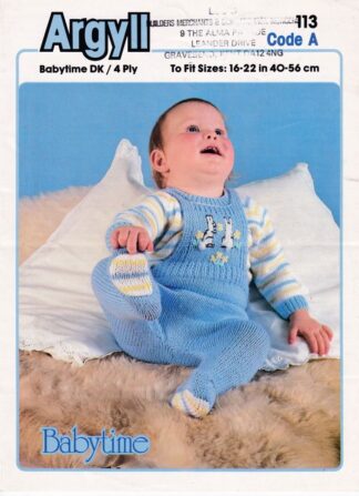 ARGYLL 113 VINTAGE KNITTING PATTERN