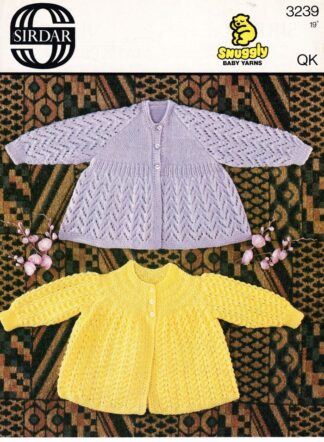 SIRDAR 3239 VINTAGE KNITTING PATTERN