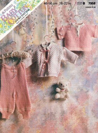 PATONS 7958 KNITTING PATTERN