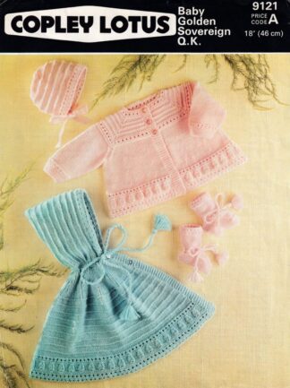 COPLEY LOTUS 9121 VINTAGE KNITTING PATTERN