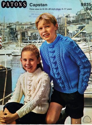 PATONS 9815 KNITING PATTERN