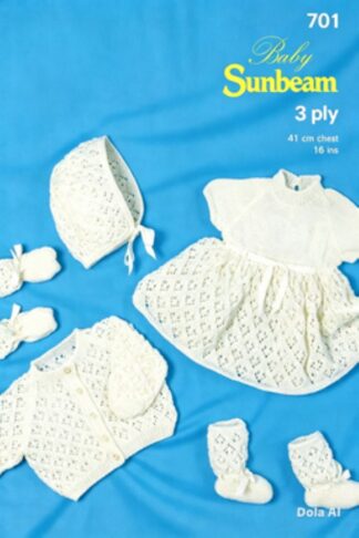 SUNBEAM 701 VINTAGE KNITTING PATTERN