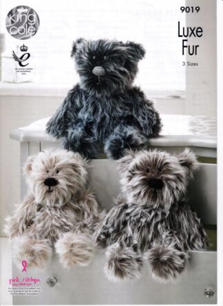 KING COLE 9019 NEW TOY KNITTING PATTERN
