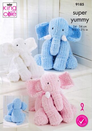 KING COLE 9185 TOY KNITTING PATTERN