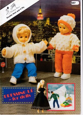 TEDDY DRESSING UP FOR DOLLS KNITTING BOOK 587
