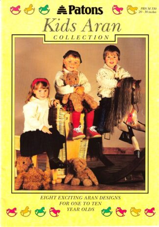 PATONS KIDS ARAN COLLECTION KNITTING BOOK 330