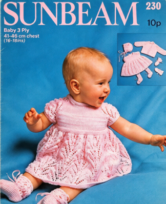 SUNBEAM 230 VINTAGE KNITTING PATTERN